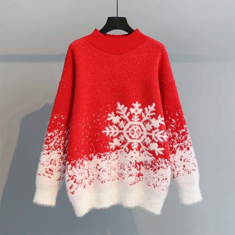 Krohn-e | Festlicher Weihnachtlicher Strickpullover Für Damen