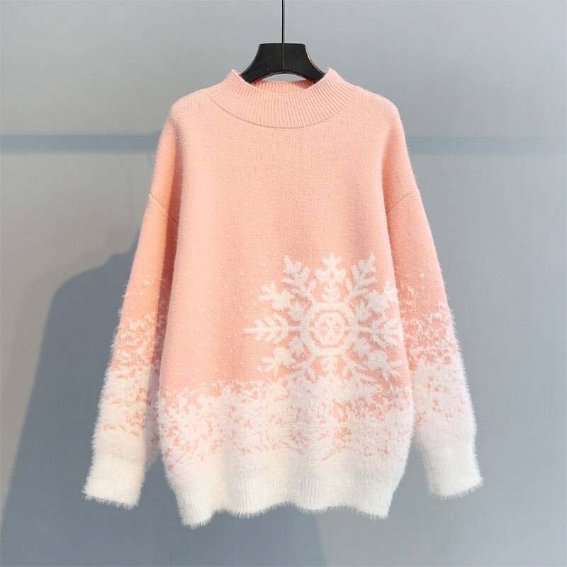 Krohn-e | Festlicher Weihnachtlicher Strickpullover Für Damen