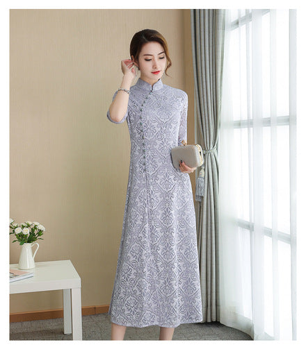 Fudus Spitzen-Qipao: Sommerkleid für Mädchen