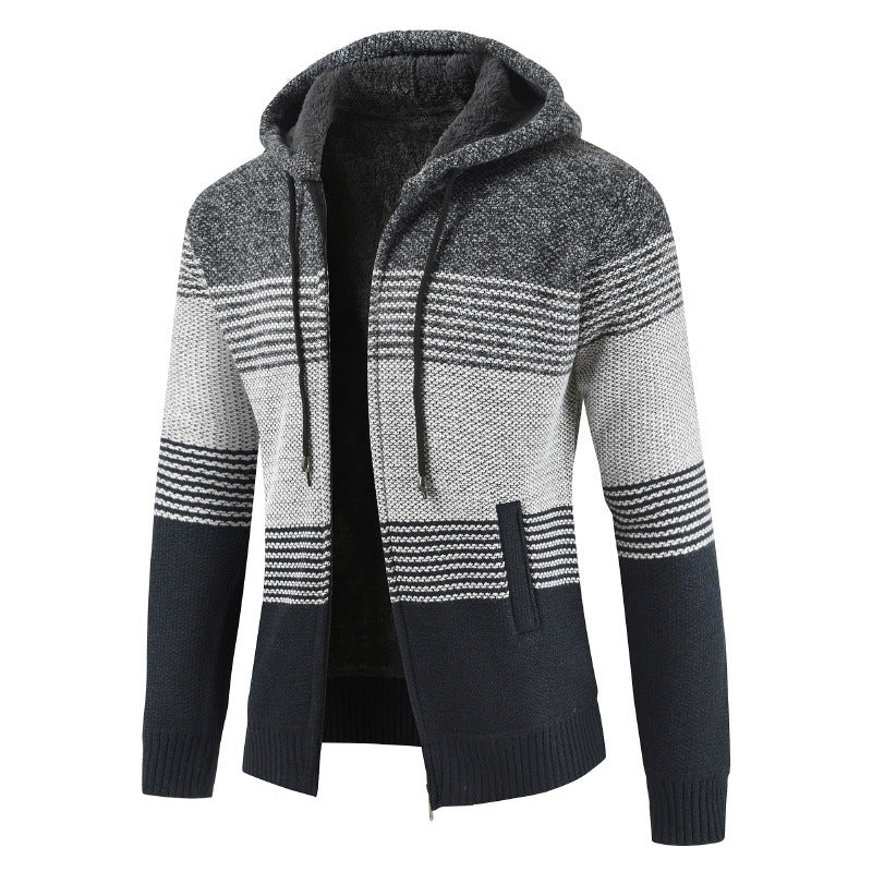 Herren Strickjacke mit Kapuze Krohn-e