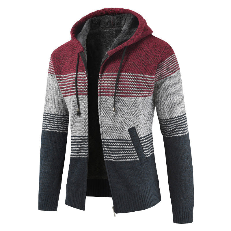Herren Strickjacke mit Kapuze Krohn-e