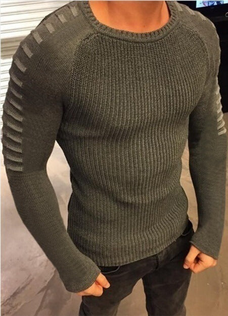 Herren Strickpullover mit innovativem Design und strukturierten Ärmeln Krohn-e