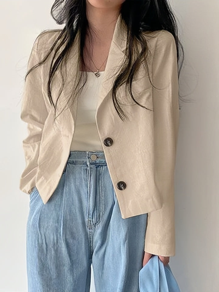 Blazer mit Umlegekragen