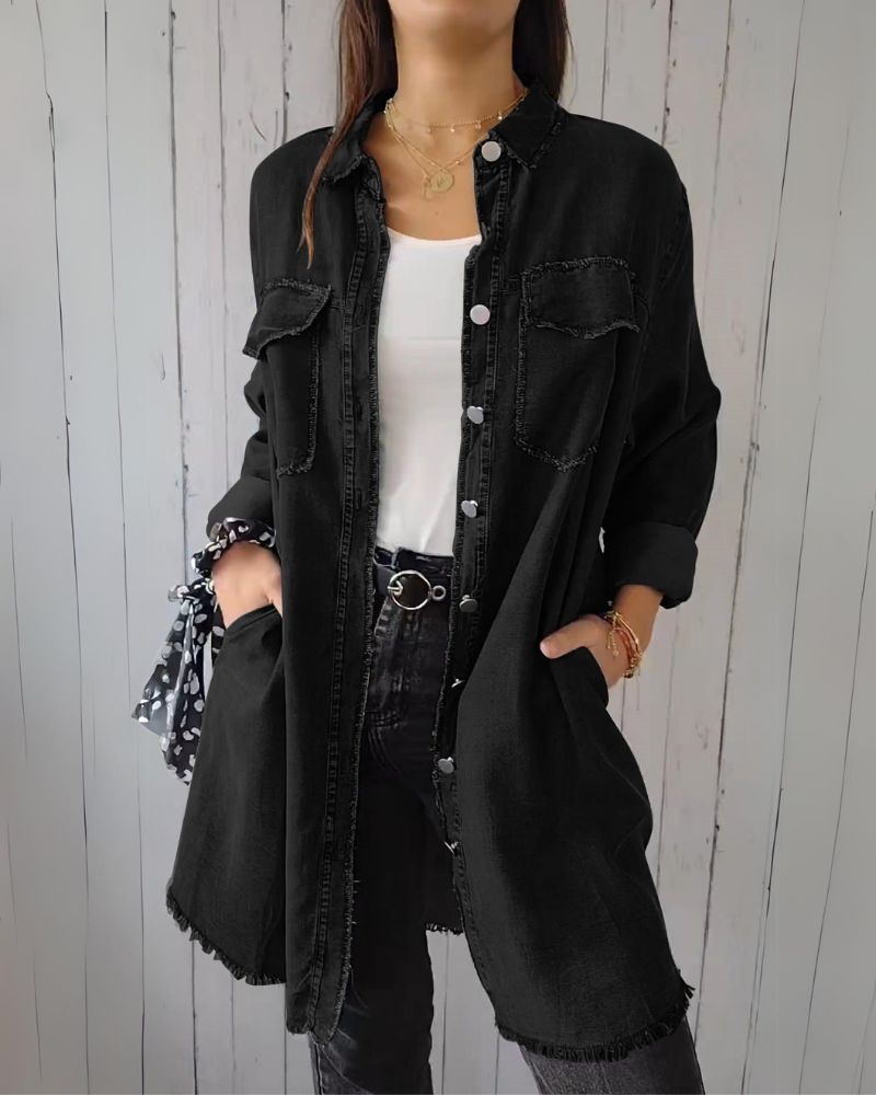 Krohn-e | Bequemes Denim Overhemdjacke