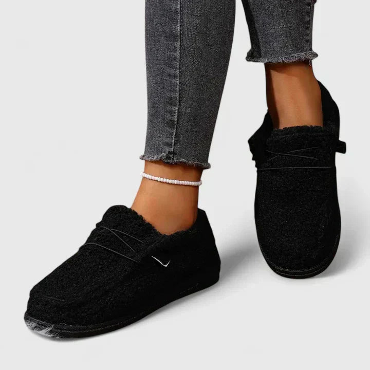 KROHN-E Damen Loafer bequeme Passform vielseitiger Stil Casual-Schuhe
