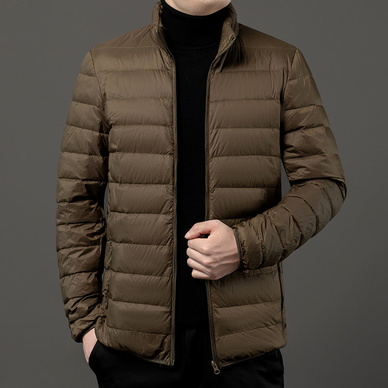 Krohn-e | Gep pufftes leichtgewicht Herrenjacke mit Reißverschluss