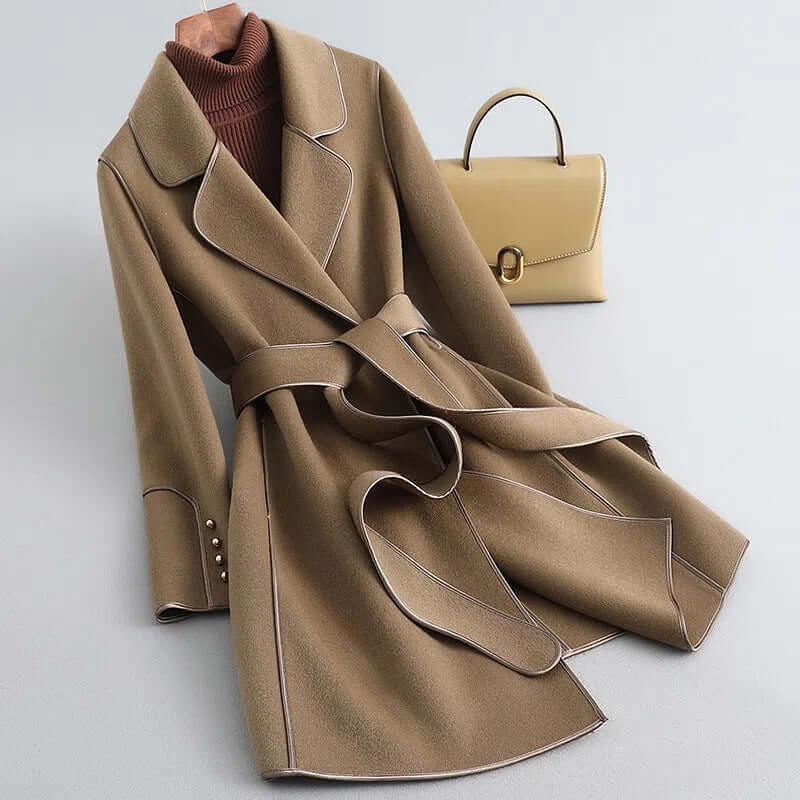 Krohn-e | Damen Lange Winter Wollmantel