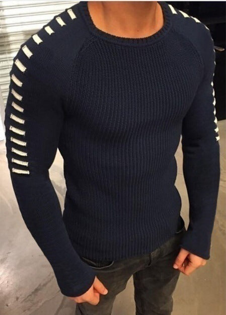 Herren Strickpullover mit innovativem Design und strukturierten Ärmeln Krohn-e