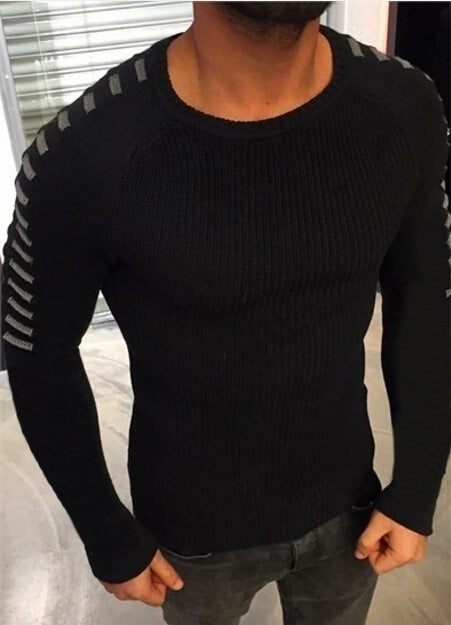Herren Strickpullover mit innovativem Design und strukturierten Ärmeln Krohn-e