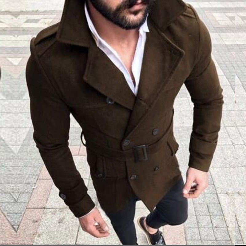 Herren stylischer, taillierter Designermantel Krohn-e