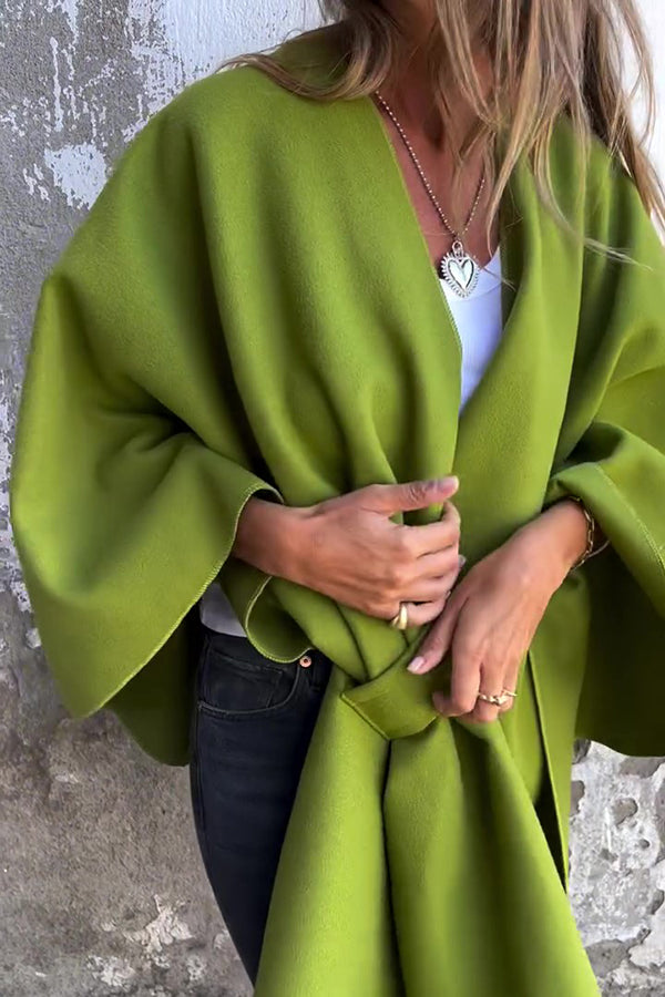 Krohn-e | Loser V-Ausschnitt Schal Cape Jacke