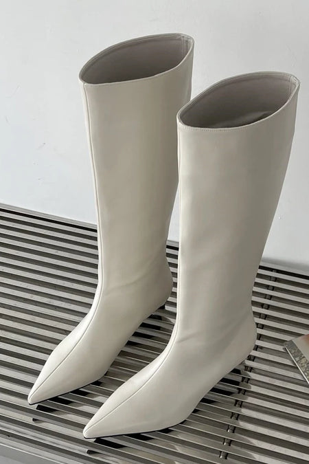 Modische Kniehohe Damen Stiefel Rosette - Für jeden Anlass