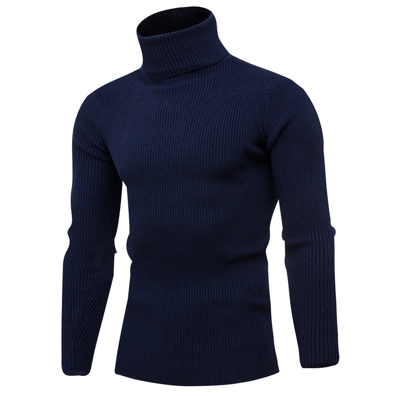 Herren eleganter Rollkragenpullover aus weichem Strick Krohn-e