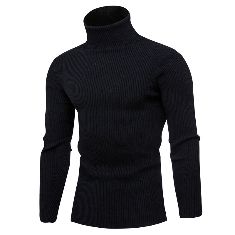 Herren eleganter Rollkragenpullover aus weichem Strick Krohn-e