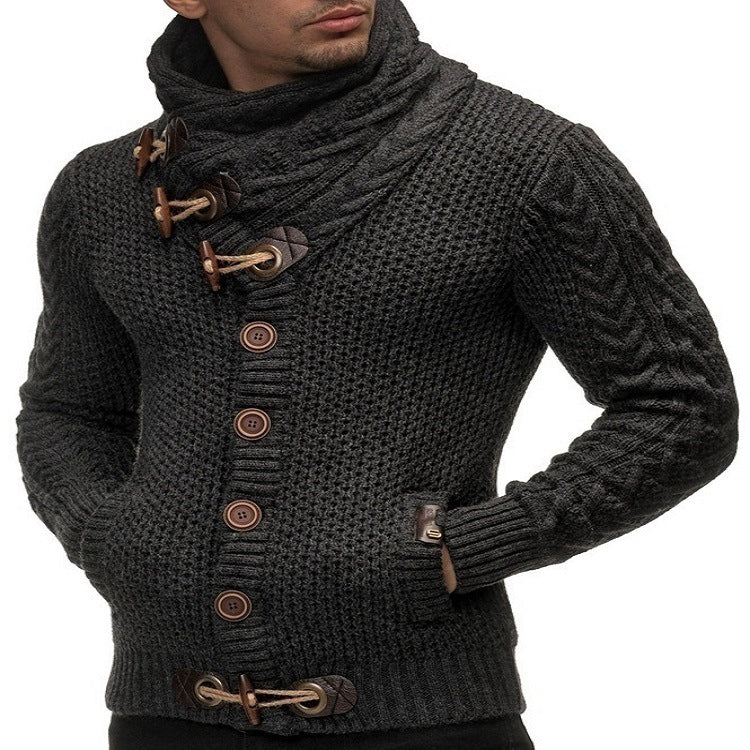 Herren Strickjacke mit asymmetrischem Kragen Krohn-e