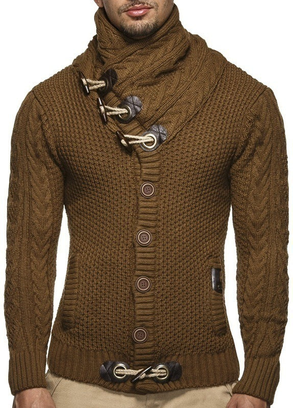 Herren Strickjacke mit asymmetrischem Kragen Krohn-e