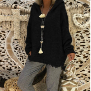 Damen Großer Kapuzenpullover mit kuscheligem Material Krohn-e