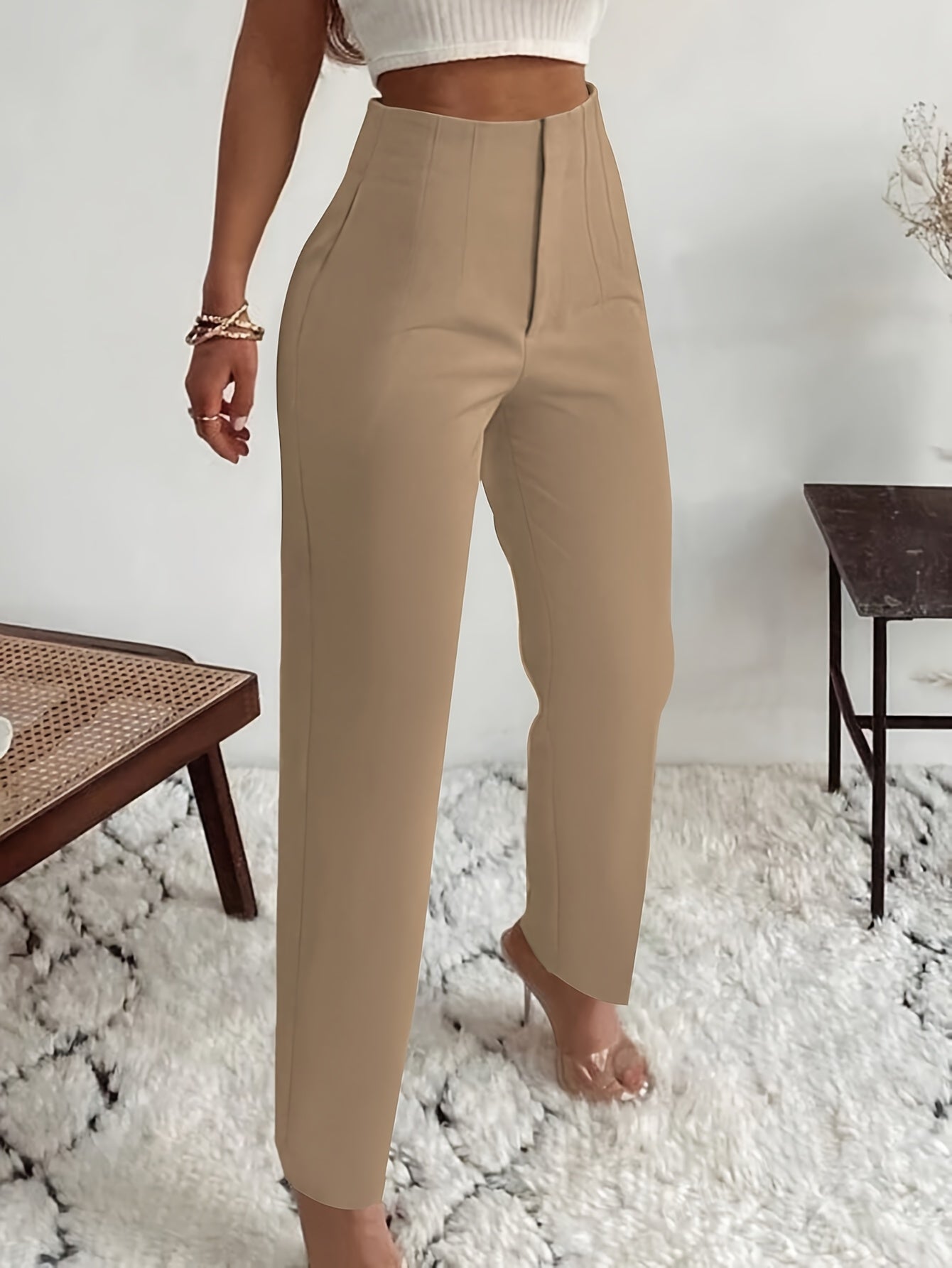 Damenhose Lina: Elegant, hoch geschnitten, schmale Passform