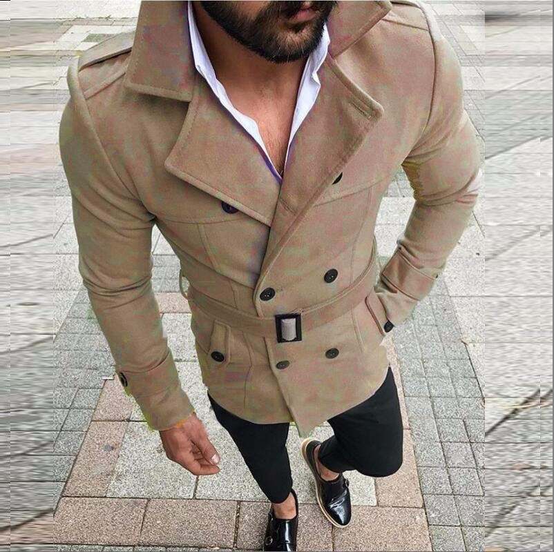 Herren stylischer, taillierter Designermantel Krohn-e