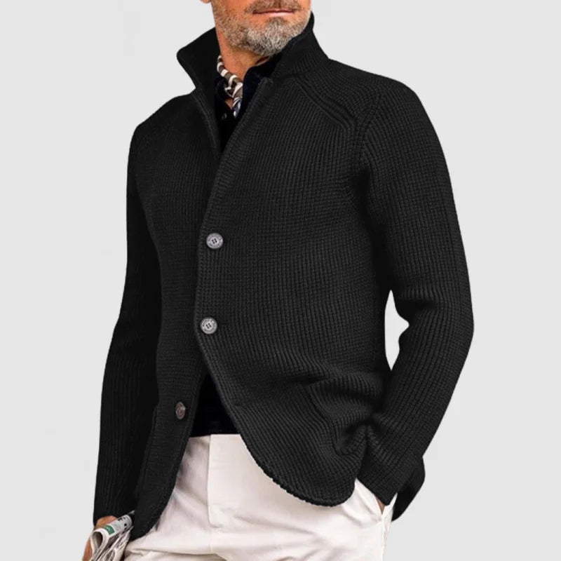 Krohn-e | Stilvolle Herrenjacke Mit Stehkragen