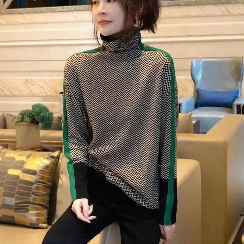 Delaina – Entspannter Rollkragenpullover