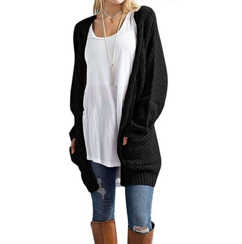 Damen Strickjacke in offener Form mit oversized Schnitt Krohn-e