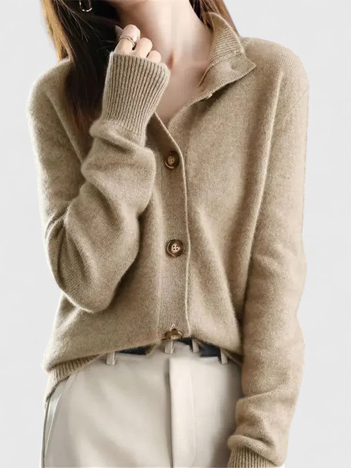 Krohn-e | Strickcardigan mit Knopfleiste