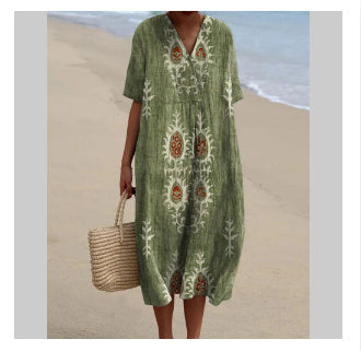 Fudus bequemes Maxikleid mit Blumenmuster