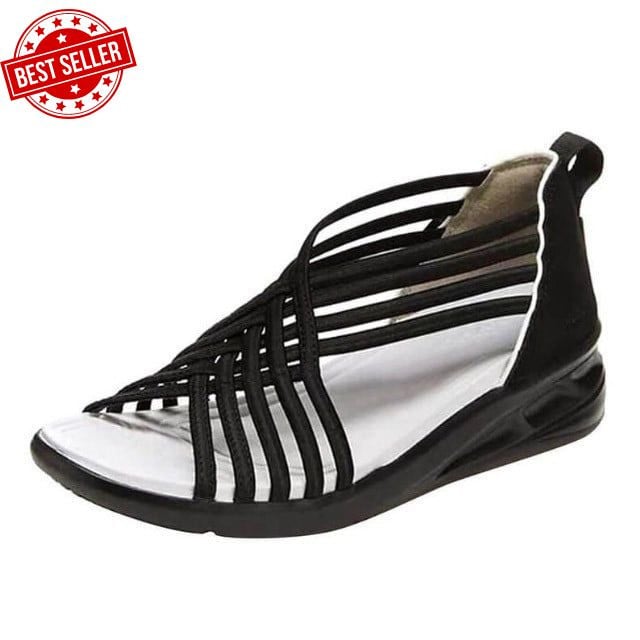 KROHN-E Damen Frühling-Sandalen Fußgewölbestütze Verstellbar
