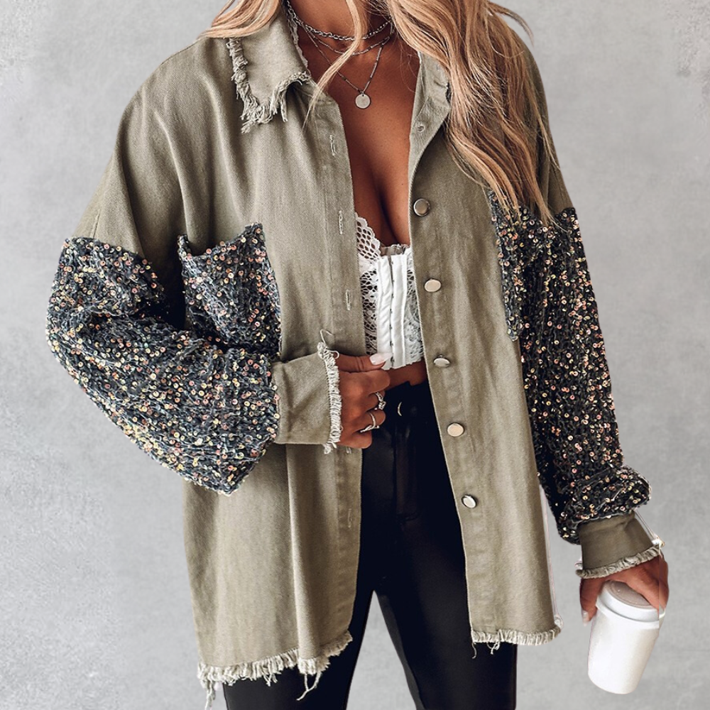 Elegantes Damen-Blazer mit Pailletten - Delilah