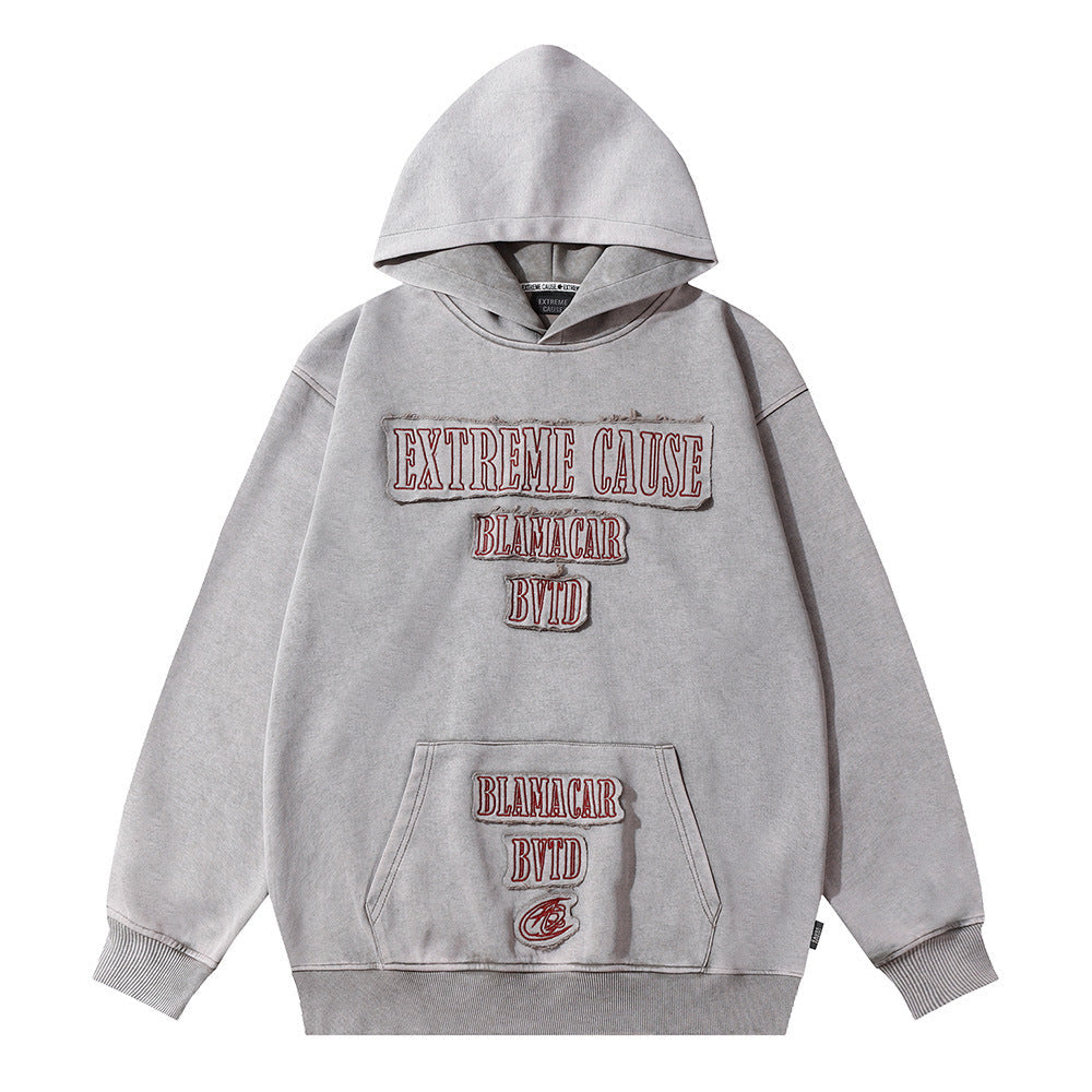 Hoodie mit dekorativen Stickereien von Jonathon