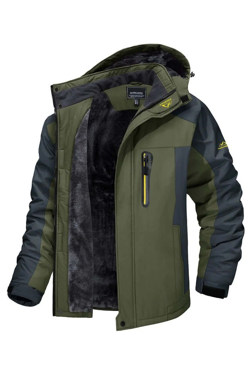 Krohn-e | Herren wasserdichte fleecegefütterte Winterjacke