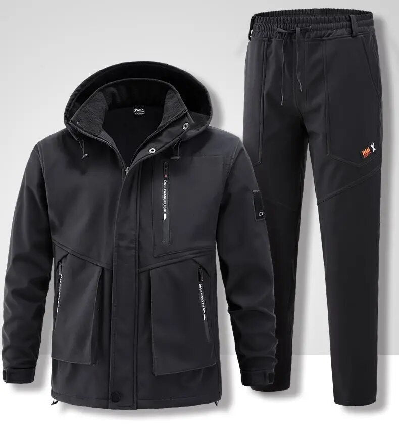 Hochwertiges Herren Outdoor-Set mit Fleecefutter