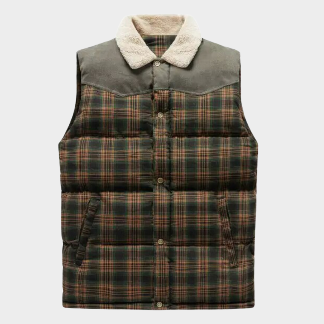 Krohn-e | Klassisch kariertes Herren Bodywarmer