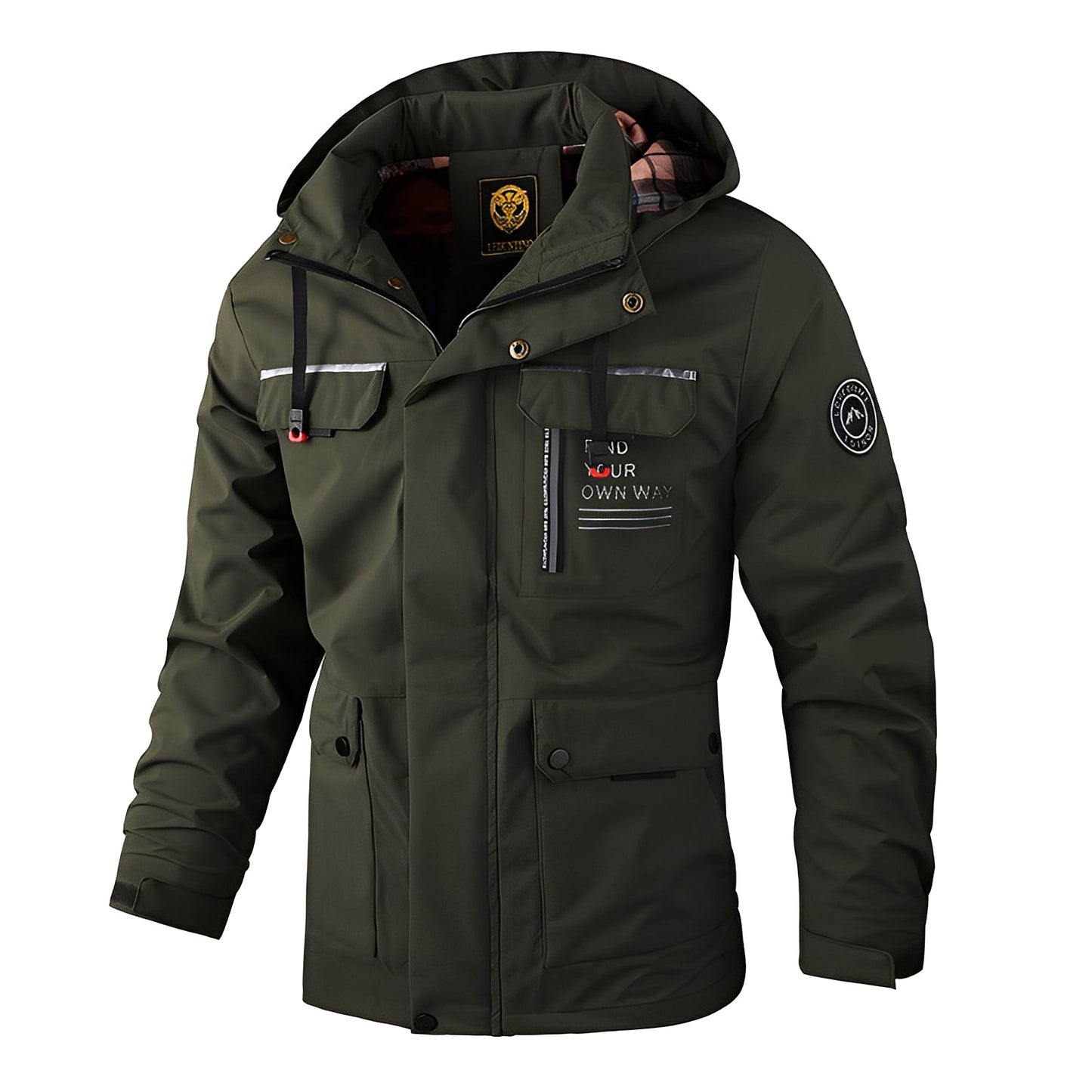 Krohn-e | Wetterfest, Dicke Outdoor-Jacke für Männer
