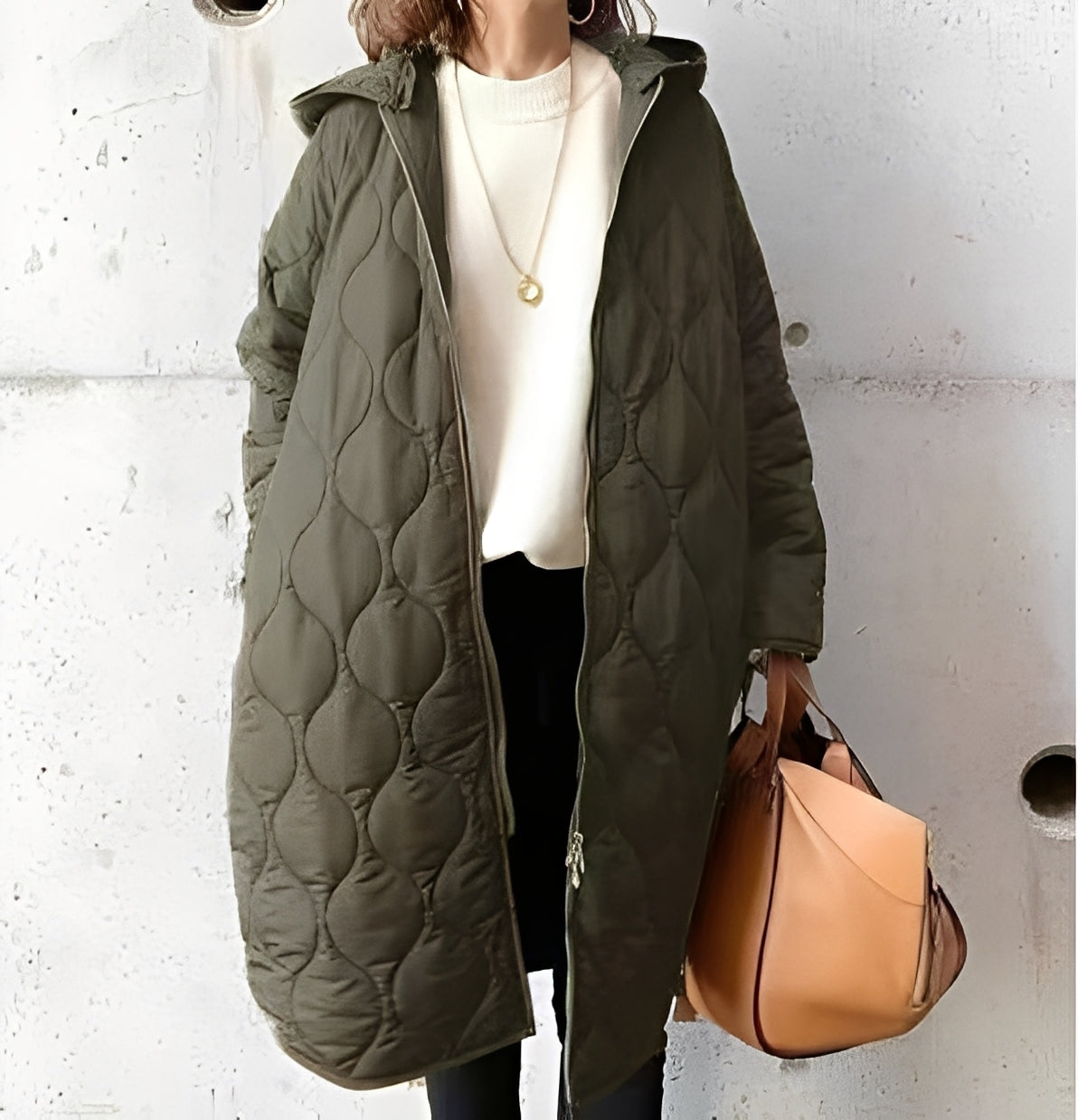 Krohn-e | Lässiger Parka-Mantel mit Kapuze für Frauen