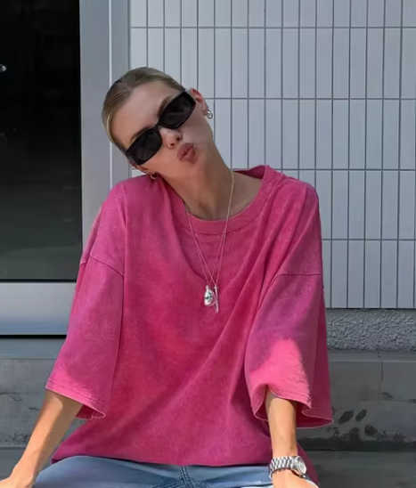 Baumwolle Damen T-Shirt Retro Vintage von Fudus