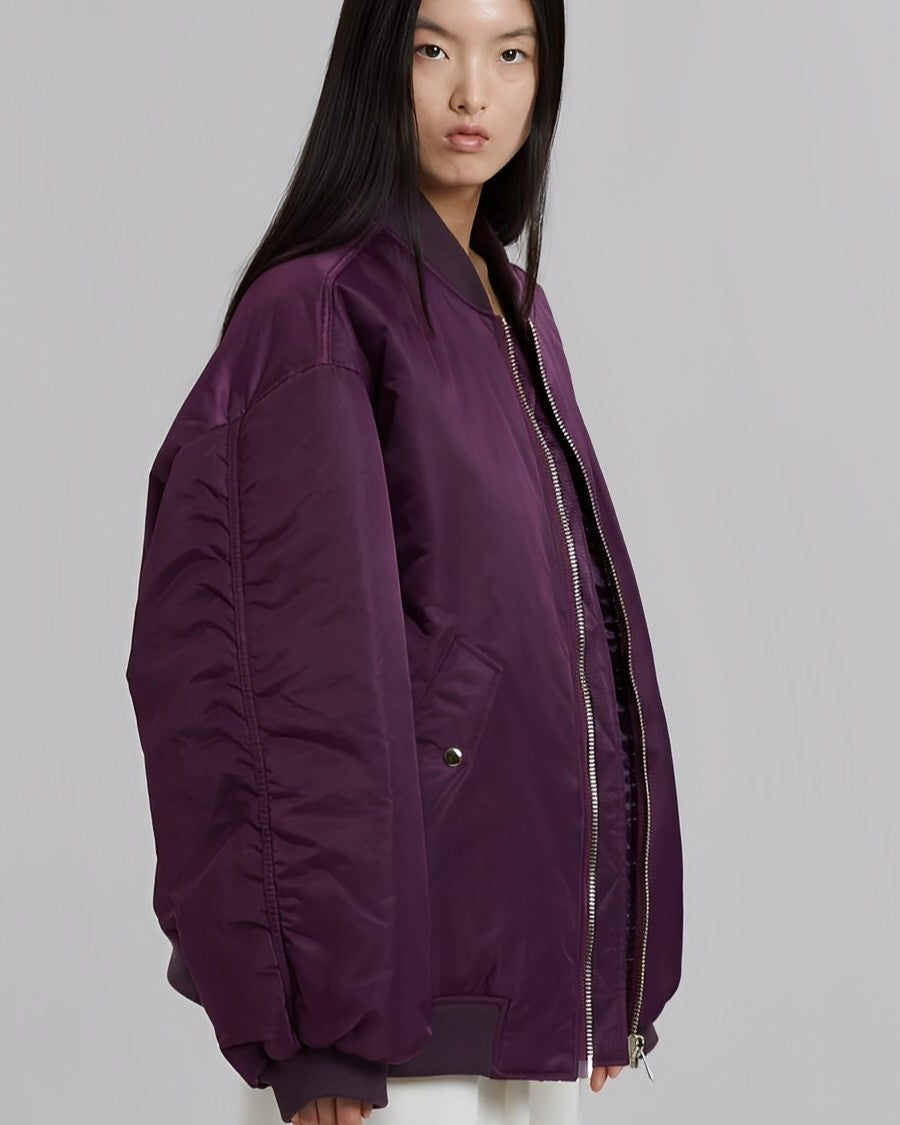 Krohn-e | Lässige Oversize Bomberjacke für Frauen