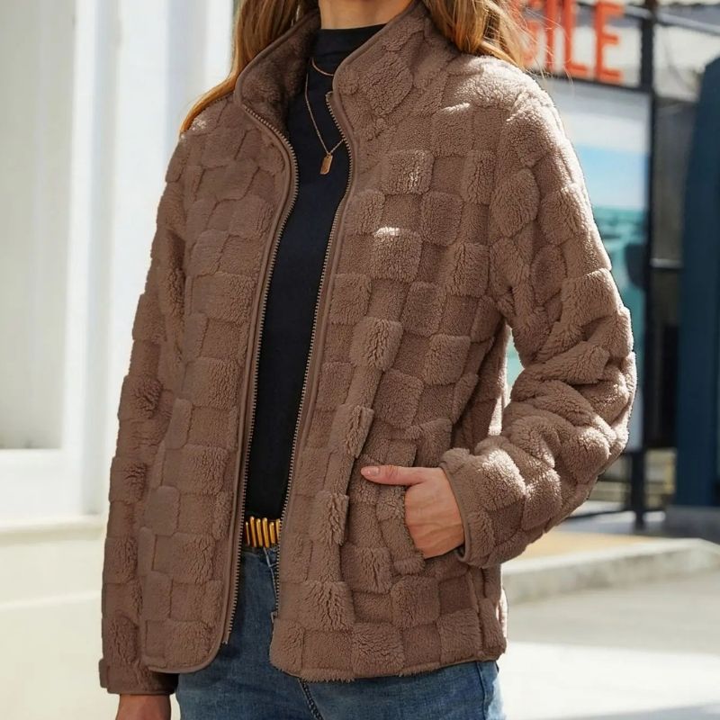 Krohn-e | Karierte Winterjacke für Damen
