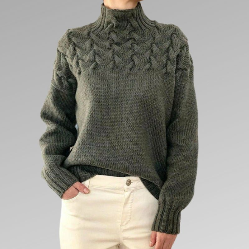 Krohn-e | Eleganter und Warmer Rollkragenpullover