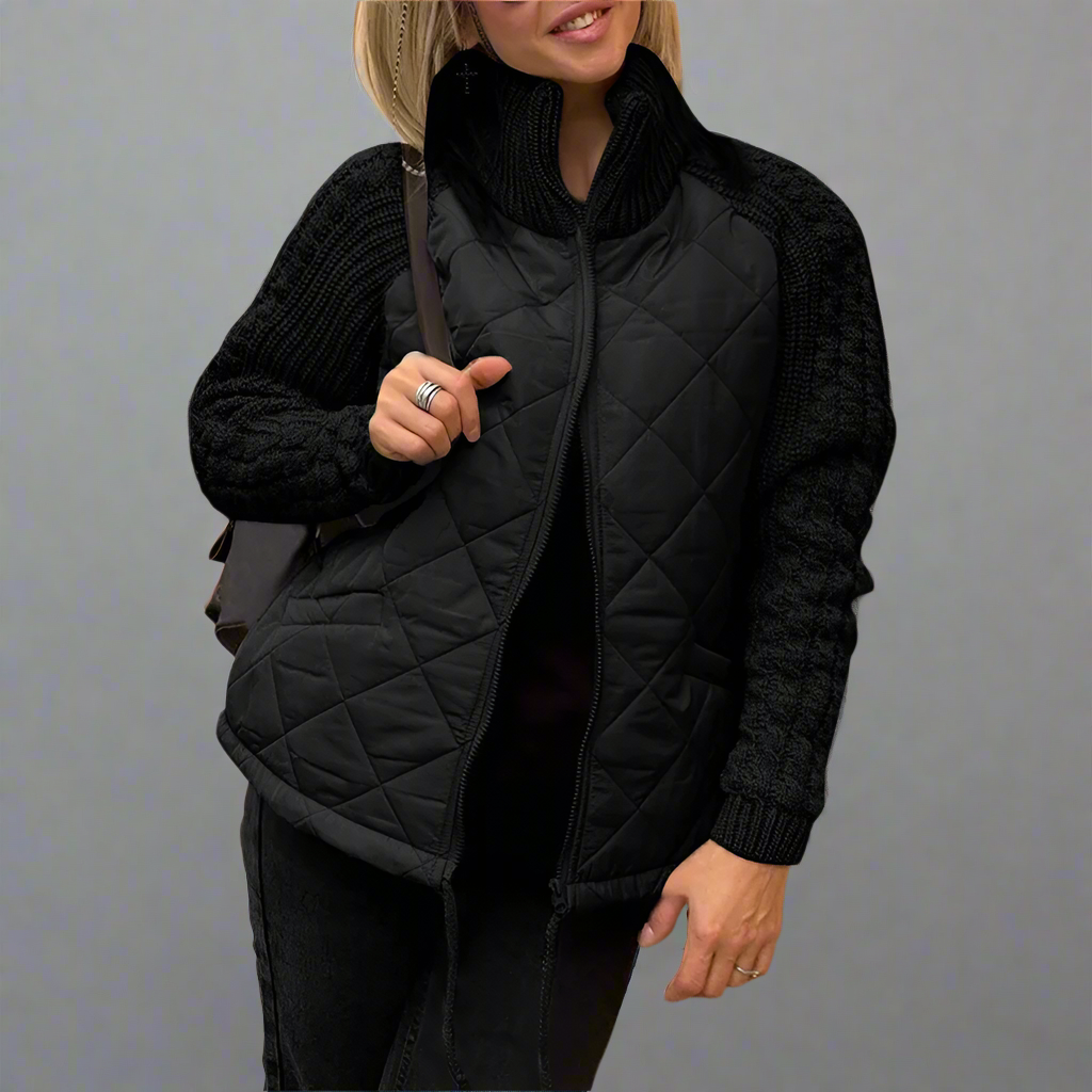 Krohn-e | Jacket mit Gestrickten Ärmeln für Den Herbst