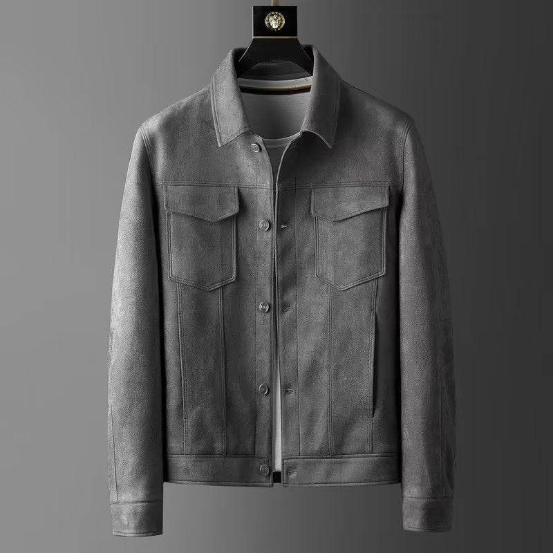 Krohn-e | Klassische Wildlederjacke für Männer