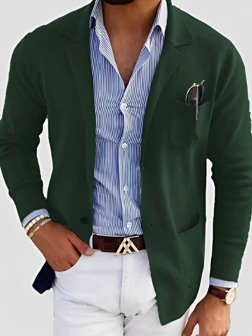 Krohn-e | Eleganter Blazer mit Taschen für Männer
