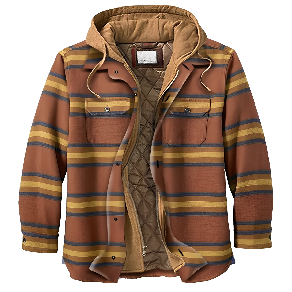 Krohn-e | Casual Flanelljacke mit Karomuster für Männer