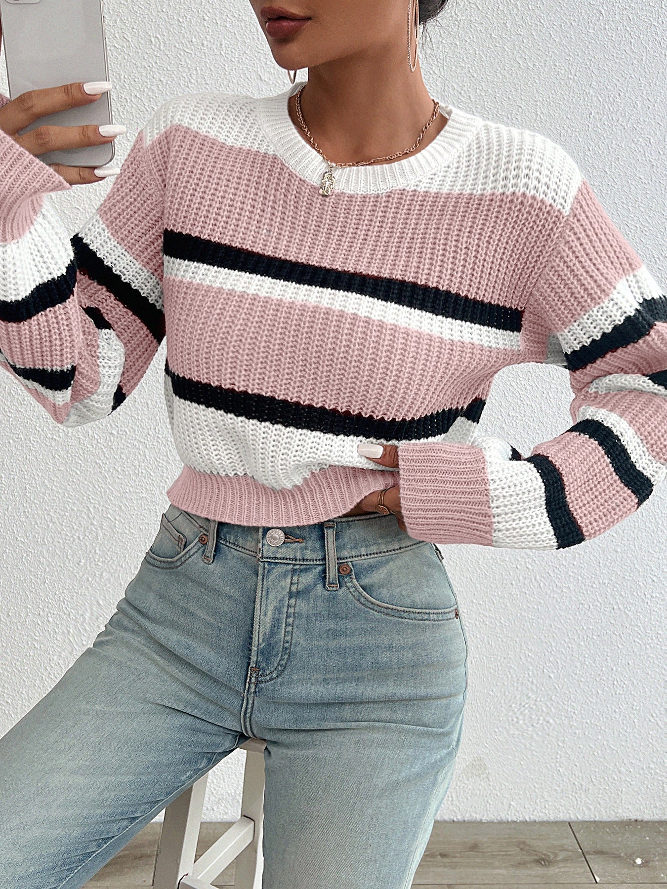 Krohn-e | Strick Rundhals Pullover