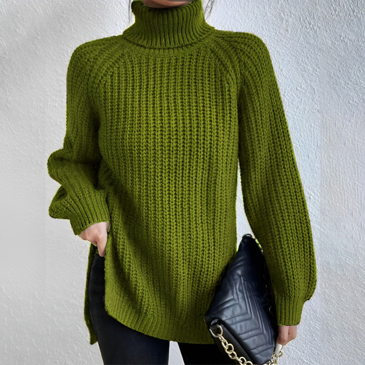 Mellony Rollkragenpullover aus warmer Baumwolle