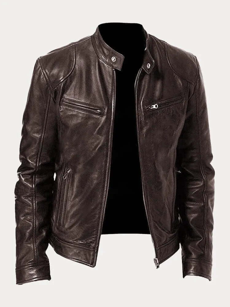 Krohn-e | Herren Klassische Lederjacke
