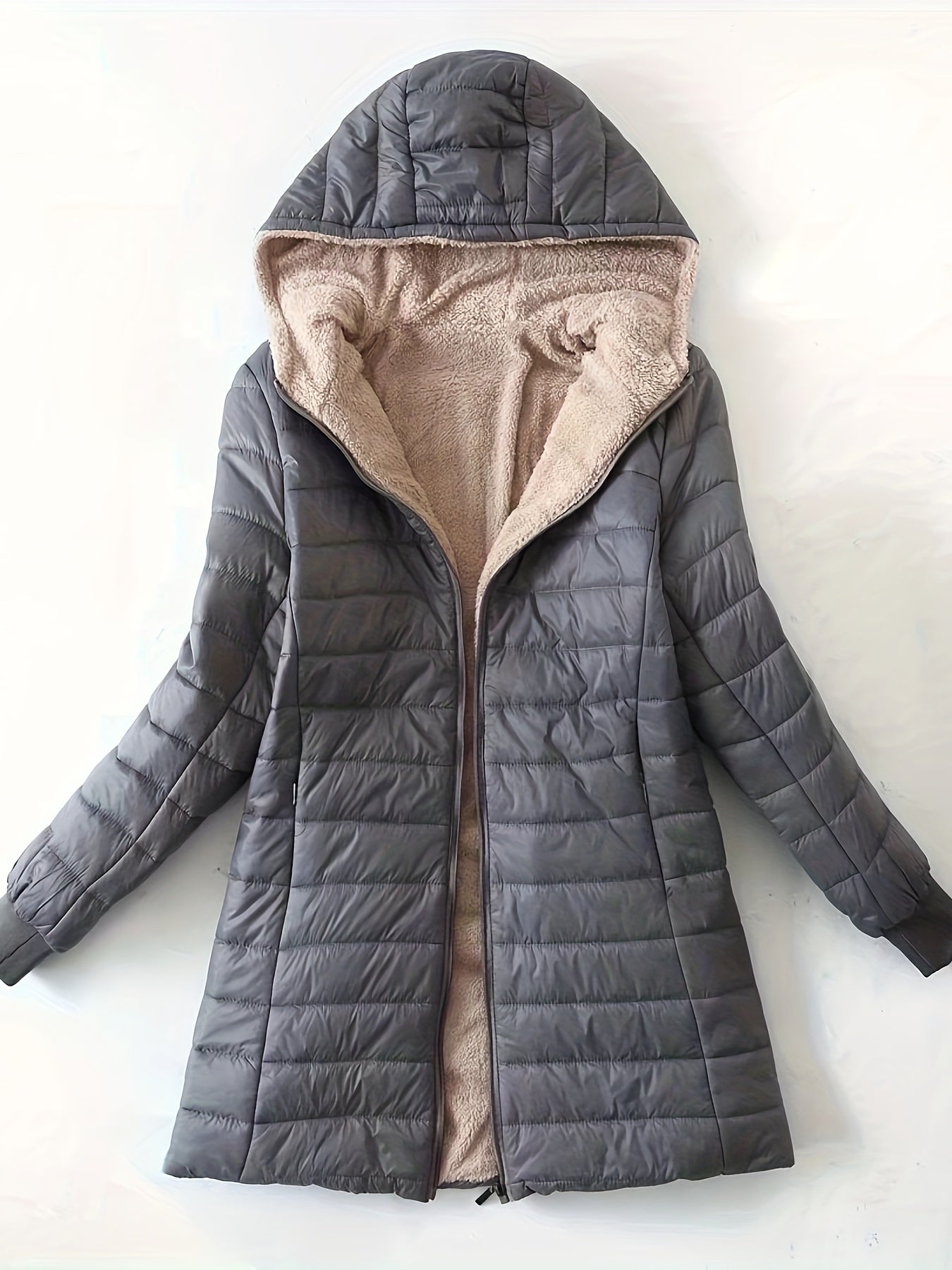 Krohn-e | Fleecegefütterte Damenjacke mit Reißverschluss