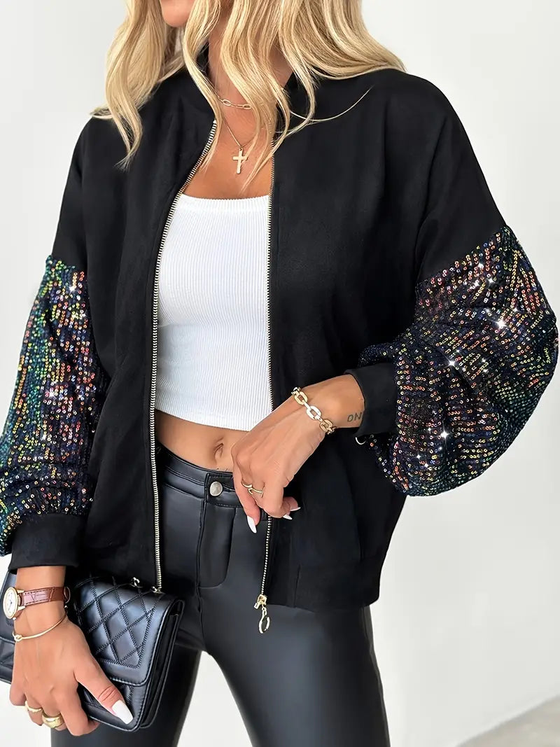 Krohn-e | Damen Paillettenjacke