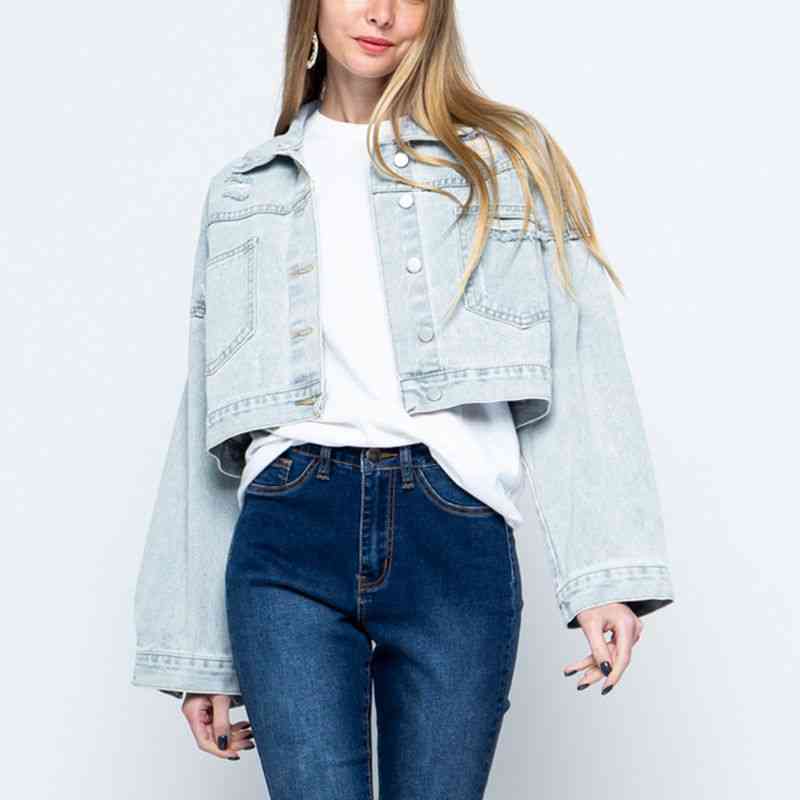 Krohn-e | Zeitgenössische Denim Jacke mit Kragen
